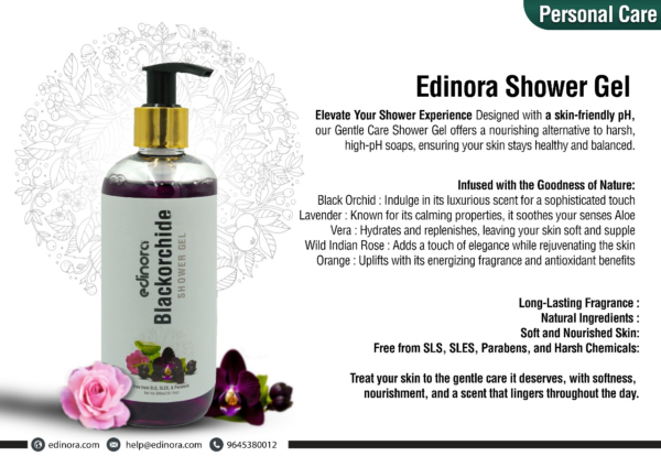 Edinora BlackOrchide Shower Gel