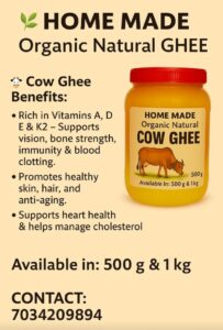 HOME MADE Organic Natural GHEE